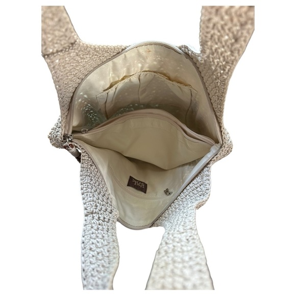 The Sak Multicolor  Raffia Crochet Tote Bag Zip Closure - Picture 9 of 12